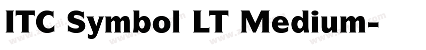 ITC Symbol LT Medium字体转换